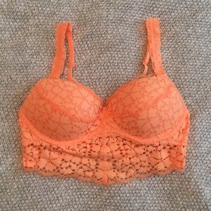 PINK lace bralette